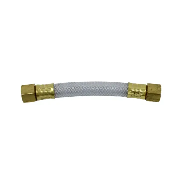 Pump Inlet Hose, 5-3/4 x 1/2 Inch Size, clear braded