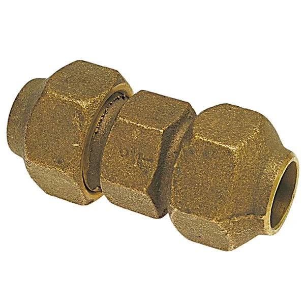 NIBCO 6010750 Coupling With 501G Nut, 1 Inch Size, Flare End Style, Bronze, Import | BU4PAZ