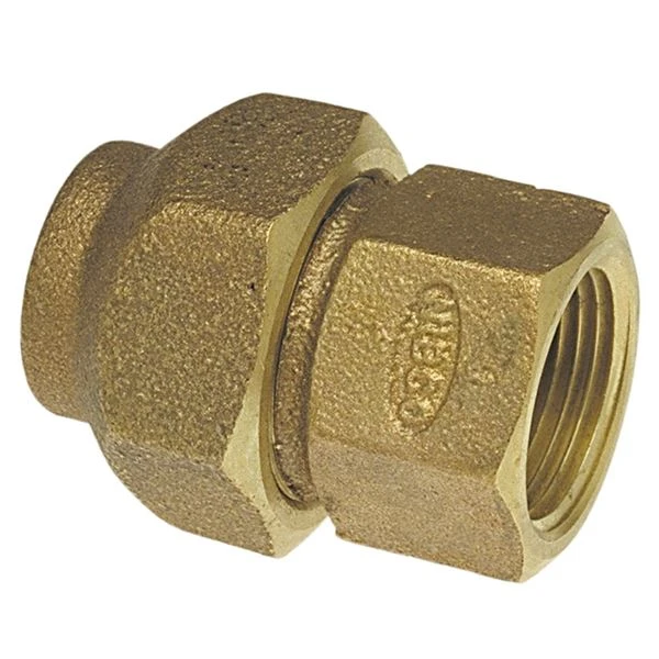 NIBCO 6026000 Adapter With Nut, 3/4 Inch Size, Bronze | BU4PBJ