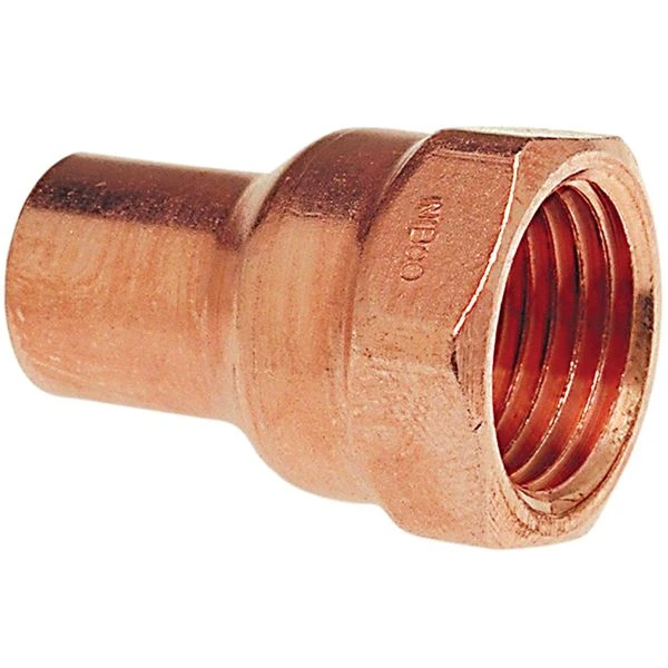 NIBCO 9028100 Adapter, 3/8 Inch Size, Copper | BU4RAD