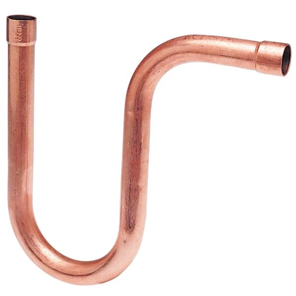 NIBCO 9800170 Suction Line P-Trap, 1-1/2 Inch Size, Wrot Copper, C Connection | BU4TTX
