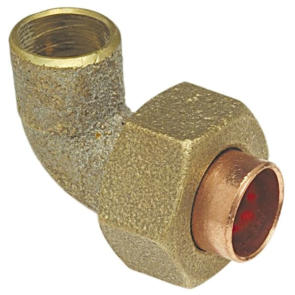 NIBCO B07455L Union Elbow, 1/2 Inch Size, Bronze | BU4TPC