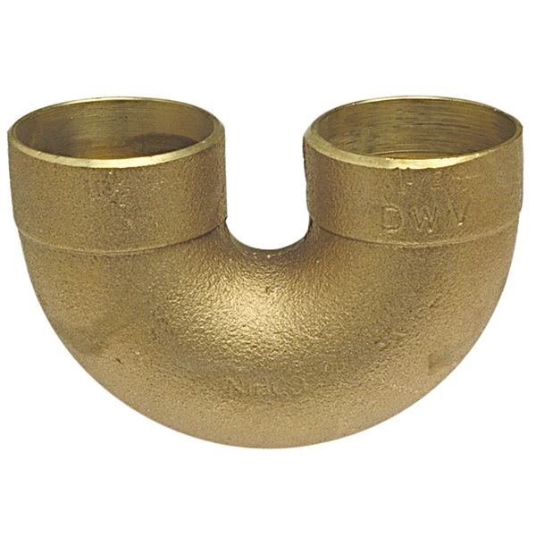 NIBCO E535450 DWV Return Bend, 3 Inch Size, C End Style, Bronze | BU4QMQ