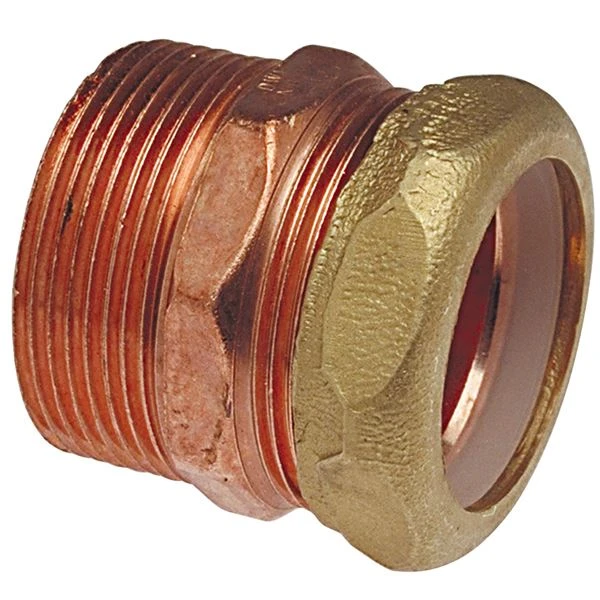 NIBCO H033000 DWV Trap Adapter, 1-1/4 Inch Size, Copper | BU4RHE
