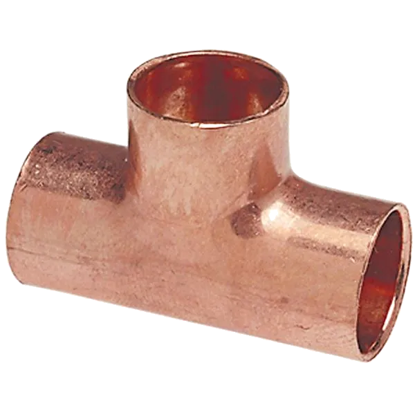 Tee, Cup x Cup x Cup, 1 x 1/2 x 3/4 Inch Size, Wrot