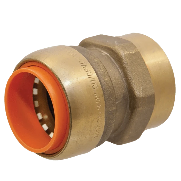 NIBCO B024650PE Adapter, 1/2 Inch Size, Brass | BU4TUY