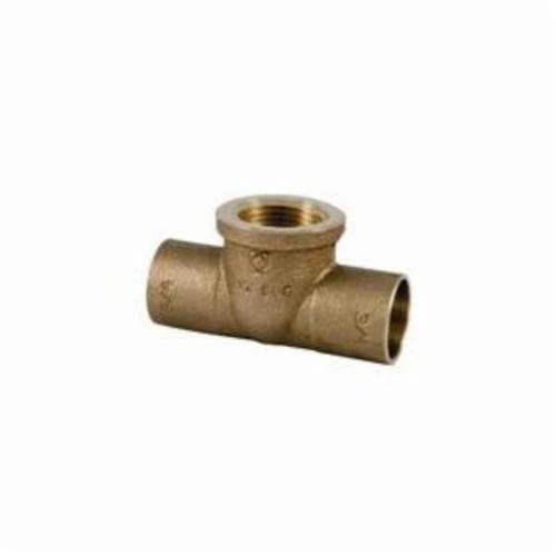 NIBCO B14585L Tee, 1/2 x 1/2 x 3/8 Inch Size, Bronze | BU4TPQ