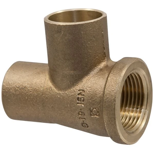NIBCO B16020L Tee, 1 Inch Size, Bronze | BU4TVV