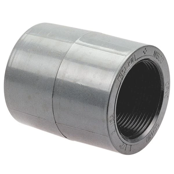 NIBCO CB03300 Coupling, 2 Inch Size, Female Socket x FNPT End Style, CPVC | BU4VCU