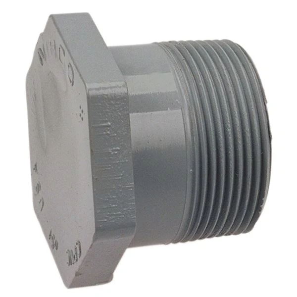 NIBCO CB09050 Plug, 1/2 Inch Size, MNPT End Style, CPVC | BU4VHA