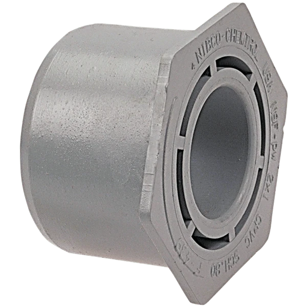 NIBCO CB11880 Flush Reducing Bushing, 12 x 10 Inch Size, Spigot x Socket End Style, CPVC | BU4VJZ