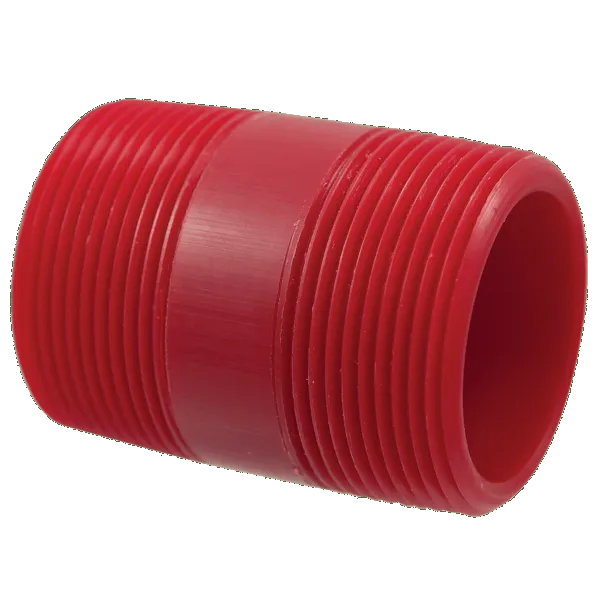 NIBCO CD03915 Pipe Nipple, 1-1/2 Inch Size, MNPT End Style, 5 Inch Length, PVDF | BY4ZUJ