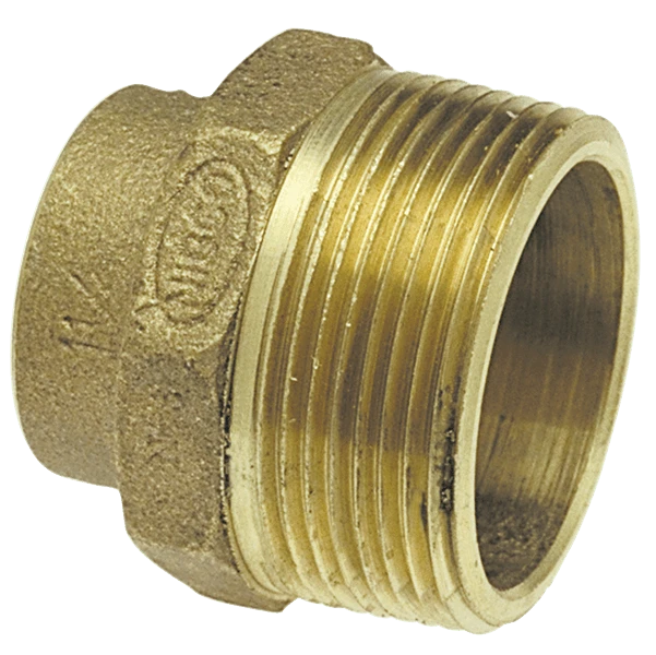 NIBCO E034050 DWV Trap Adapter, 1-1/4 x 1-1/2 Inch Size, Bronze | BU4QDY