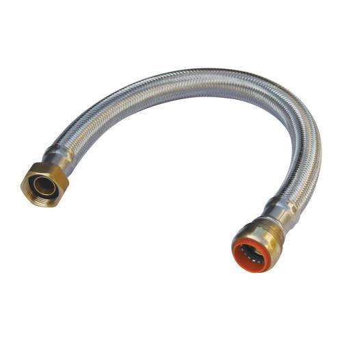 NIBCO FXF018034 Flexible Connector, 3/4 in, Push x FNPT, 18 Inch Length, 200 Psi | BU4WGG