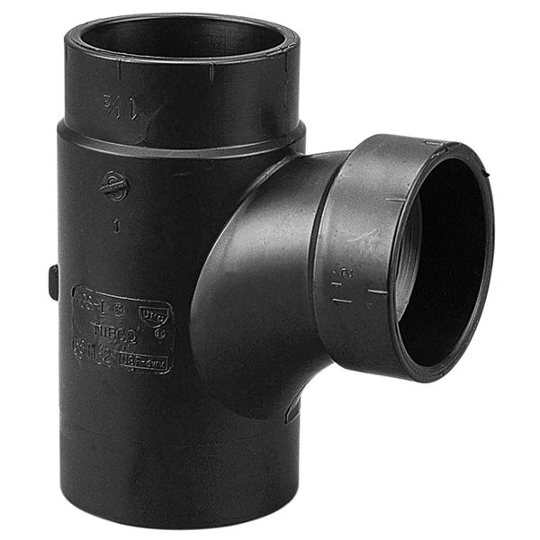 NIBCO I103100 DWV Street Tee, 3 Inch Size, Spigot x Hub x Hub End Style | BU4PHY