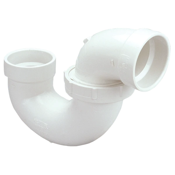 NIBCO K605000 P-Trap, 1-1/4 Inch Size, PVC, Hub Connection | BU4PBA