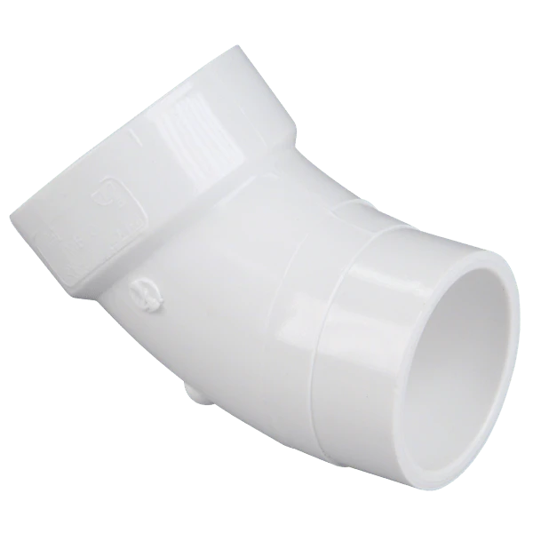 NIBCO K044150 DWV Street Bend, 3 Inch Size, Spigot x Hub End Style, PVC | BU4NNH