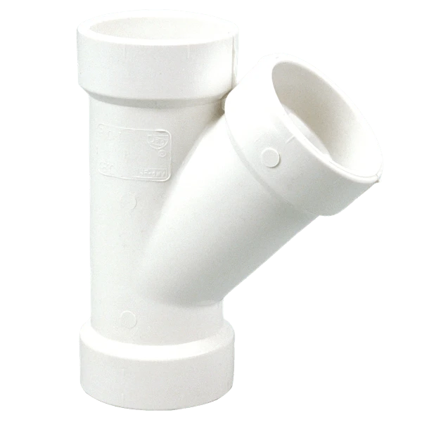 NIBCO K092800 Straight Single Wye, 8 Inch Size, Hub End Style, PVC | BU4NRJ