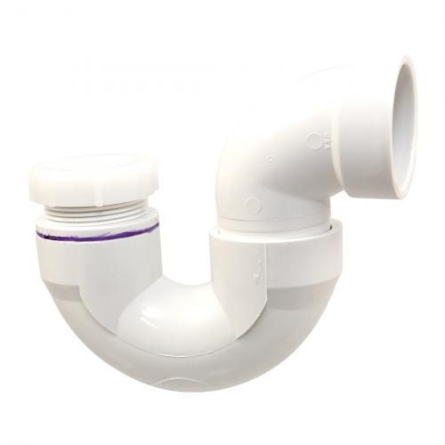 NIBCO K545300 P-Trap, 1-1/2 Inch Size, PVC, Hub x Slip Joint Connection | BU4PAG