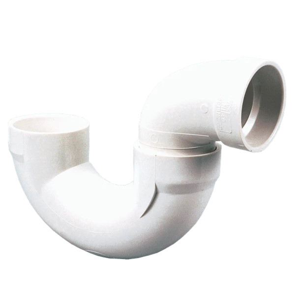 NIBCO K565400 Solvent P-Trap, 2 Inch Size, Hub End Style, PVC | BU4PAL