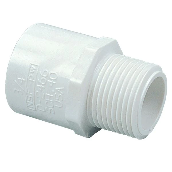 NIBCO L031150 Adapter, 1 x 3/4 Inch Size, PVC | BU4WMT