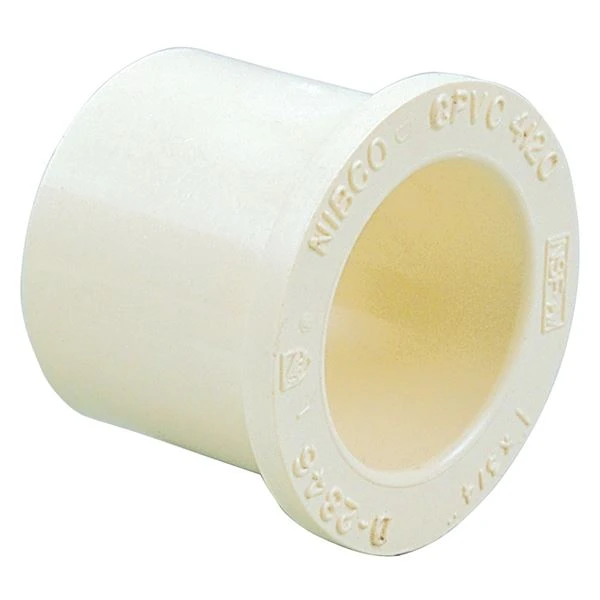 NIBCO M178100 Bushing, 1-1/2 x 1-1/4 Inch Size, CTS Spigot x CTS Slip End Style, CPVC | BU4XFW