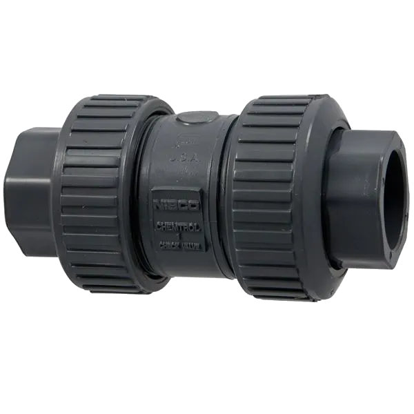 NIBCO MA817U6 End Ball Check Valve, 1/2 Inch Valve Size, Socket x FNPT, PVC Body | CC7LCA