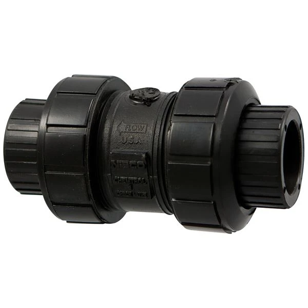NIBCO MC801AA True Union Ball Check Valve, 1 Inch Valve Size, Socket, Polypropylene Body | CB9RJA