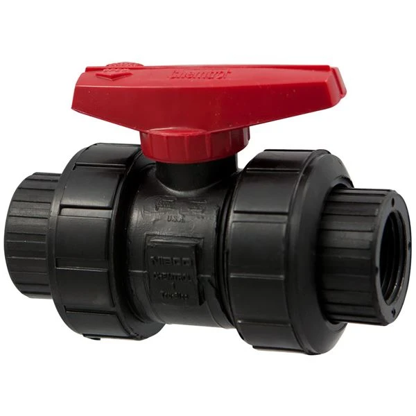 NIBCO MC914AA True Union Ball Valve, 1 Inch Valve Size, FNPT End Style, Polypropylene Body | BZ4WCK