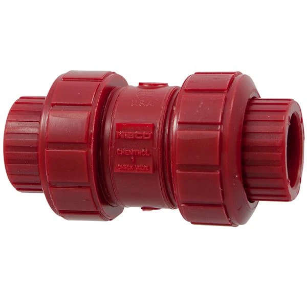 NIBCO MD801AA True Union Ball Check Valve, 1 Inch Valve Size, Socket, PVDF Body | CC2KUQ