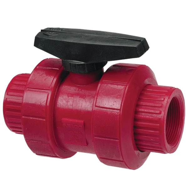 NIBCO MD910AC True Union Ball Valve, 1-1/2 Inch Valve Size, FNPT End Style, PVDF Body | CC2KUX