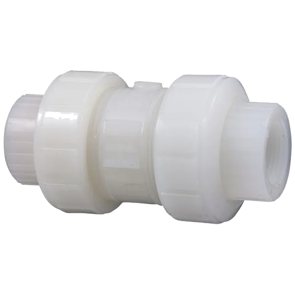 NIBCO ME800AA True Union Ball Check Valve With Low Heel, 1 Inch Valve Size, FNPT, PVDF Body | CC3GUP