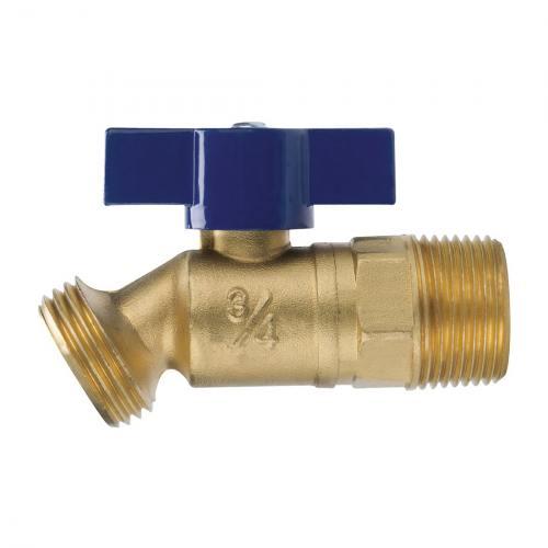 NIBCO NB52AH8 No-Kink Hose Bibb, 3/4 Inch Size, Solder Cup/MNPT x Hose, Brass Body | CA2EBR