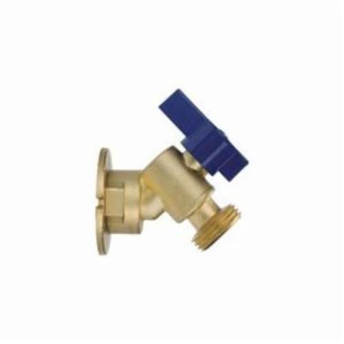 NIBCO NB53JH6 Quarter-Turn Angle Sillcock, 1/2 Inch Size, Threaded x Hose End Style, Brass Body | CA2EBT