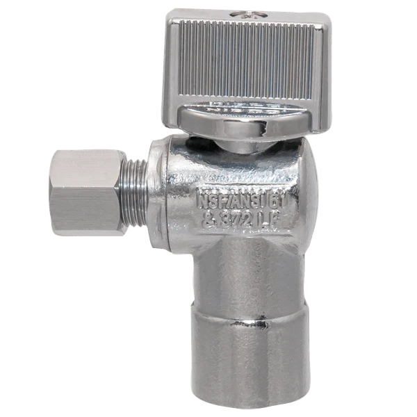 NIBCO ND612L7 Stop Valve, 1/2 x 3/8 Inch Size, 125 Psi, Copper Alloy Body | BQ4UZK