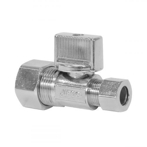 NIBCO ND613L2 Stop Valve, 1/2 Inch Size, Compression End Style, 125 Psi, Copper Alloy Body | BQ4UZL