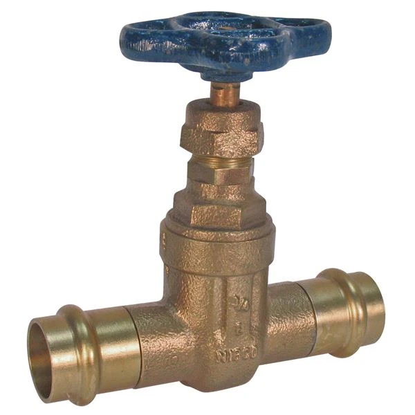 NIBCO NF0J00A Gate Valve With 90 deg Right and Left Inlet, 1 Inch Valve Size, Bronze Body | BY7AGY