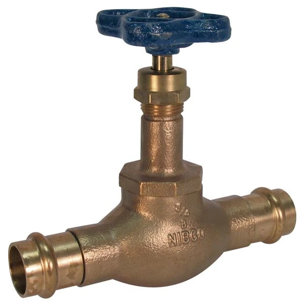 NIBCO NF2K00D Globe Valve, 2 Inch Size, Female Press End Style, Bronze Body | BY7HCQ