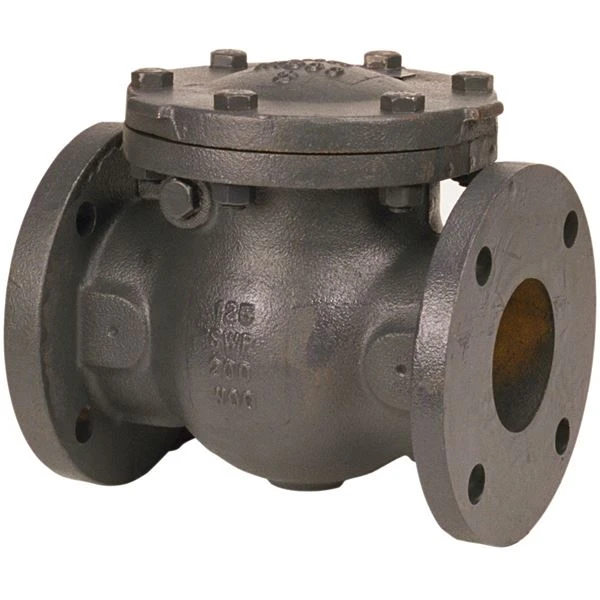 NIBCO NHE30JD Swing Check Valve With Iron Seat and Disc, 2 Inch Valve Size, Flanged Cast Iron Body | BZ7KFE