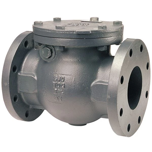 NIBCO NHE840E Swing Check Valve With Spring, 2-1/2 Inch Valve Size, Flanged Iron Body | CB9MUU