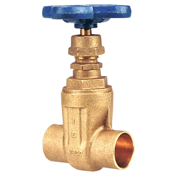 NIBCO NJ0J108 Gate Valve With Drain, 3/4 Inch Valve Size, Solder, Bronze Body | CB8CYE