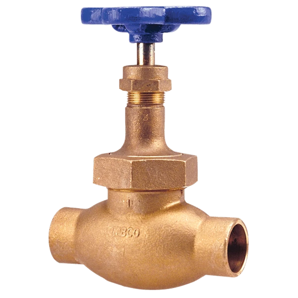 NIBCO NJ34002 Globe Valve, 1/8 Inch Size, Solder End Style, Bronze Body | BY8XZV