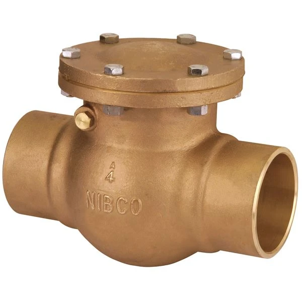 NIBCO NJ7J00H Y-Pattern Swing Check Valve, 4 Inch Valve Size, Solder, Bronze Body | CA8PUH