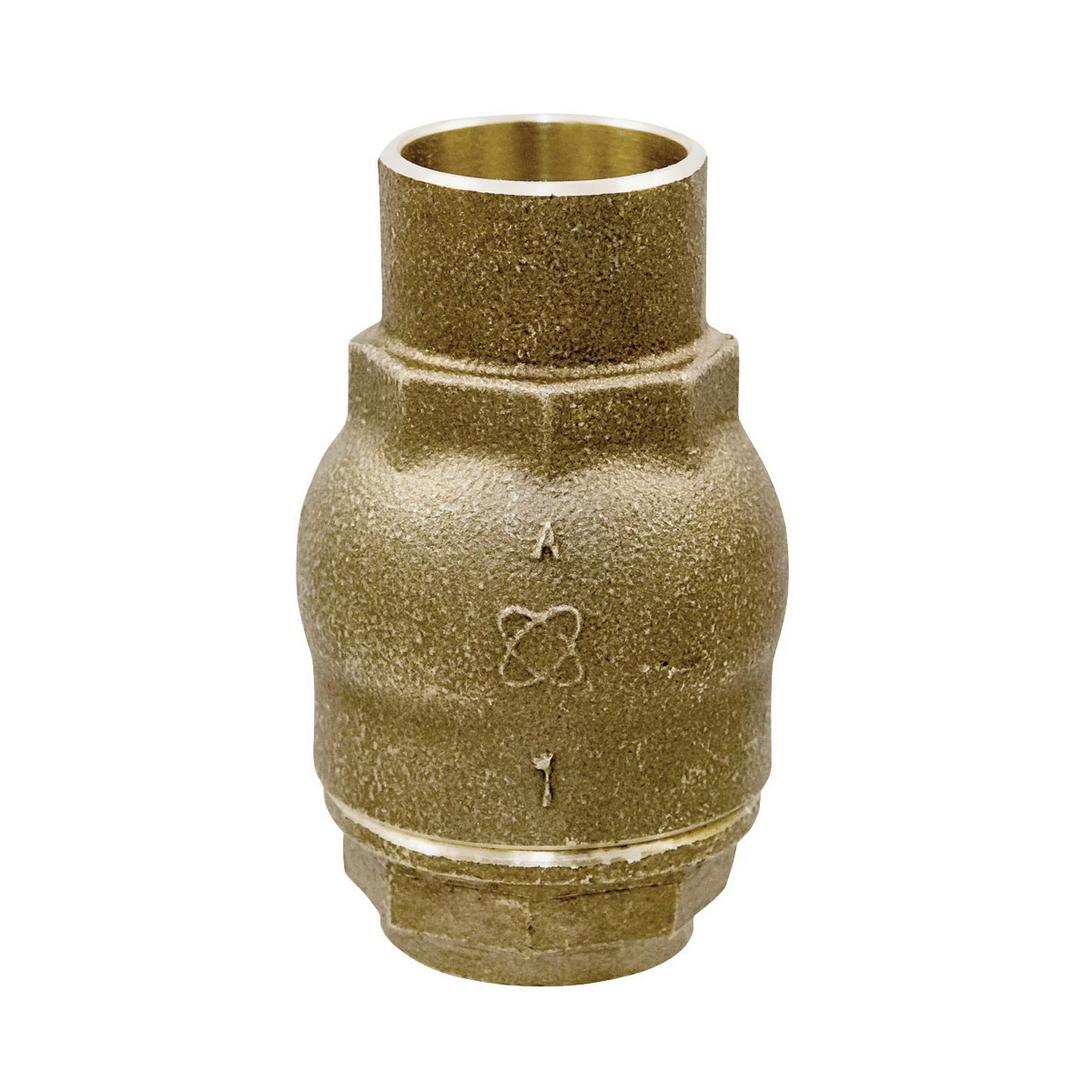 NIBCO NJ7Q0X6 Lift In-Line Check Valve, 1/2 Inch Valve Size, Solder End Style | CC9FQE