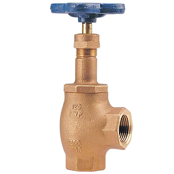 Angle Valve, 1 1/4 Inch Size, Female Npt Thread, Bronze Handwheel