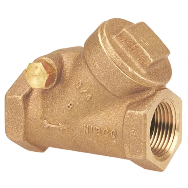 NIBCO NL7E006 Check Valve, 1/2 Inch Valve Size, NPT, 200 Psi, Bronze Body | BZ9DFA