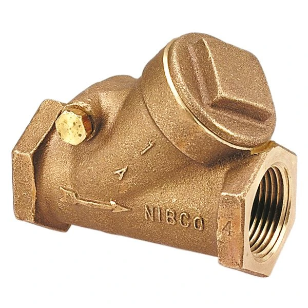 NIBCO NL83005 Y-Pattern Swing Check Valve, 3/8 Inch Valve Size, Thread, Bronze Body | CB7LFC