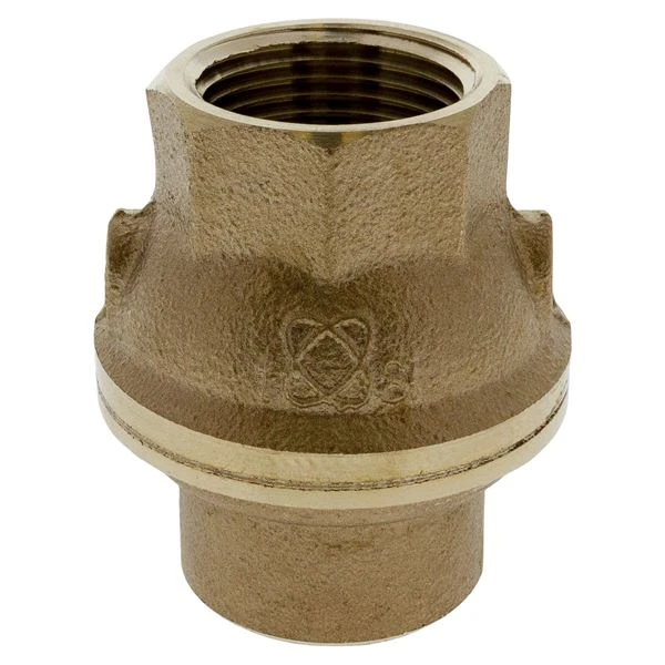 NIBCO NL932XA In-line Lift Check Valve, 1 Inch Valve Size, FNPT, Silicon Bronze Body | CB8XHX