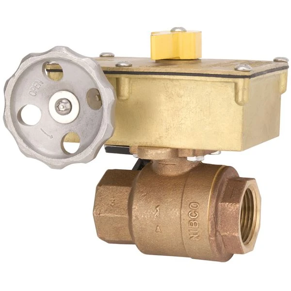 NIBCO NL93X7E Ball Valve, 2 Piece, 2-1/2 Inch Valve Size, NPT End Style, Bronze Body | CB8XJM