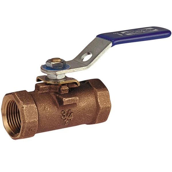 NIBCO NL94166 Ball Valve, 1 Piece, 1/2 Inch Valve Size, NPT End Style, Bronze Body | BZ3AGT